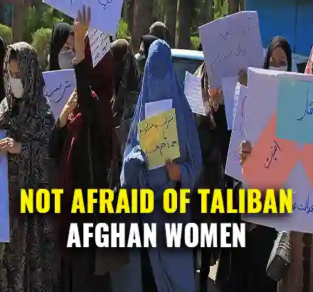 Afghan Women Protest In Herat For Right To Work & Female Participation In New Afghan Govt