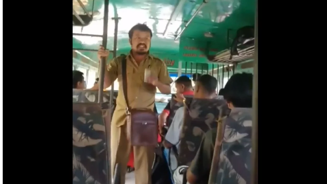 WATCH: Arunachal bus conductor convinces passengers not to litter and spit