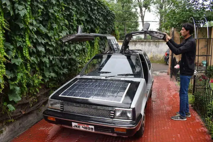 Maths teacher from Kashmir makes a solar-powered car all by himself!