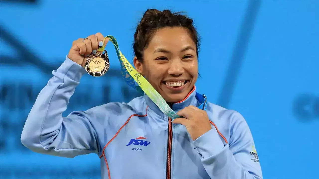 WATCH: Mirabai Chanu lifts 109 kg to win India’s first gold medal at CWG 2022