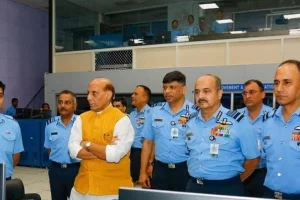 Defence Minister Rajnath Singh visits ‘premier’ IAF radar station