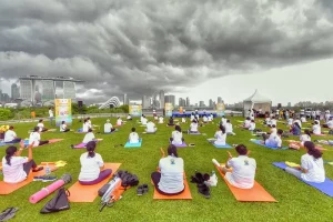 In Pictures: Guardian Yoga Ring binds India with rest of the world on International Yoga Day