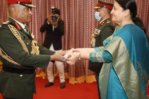 Army Chief Manoj Pande set call on Nepal Prime Minister Sher Bahadur Deuba 