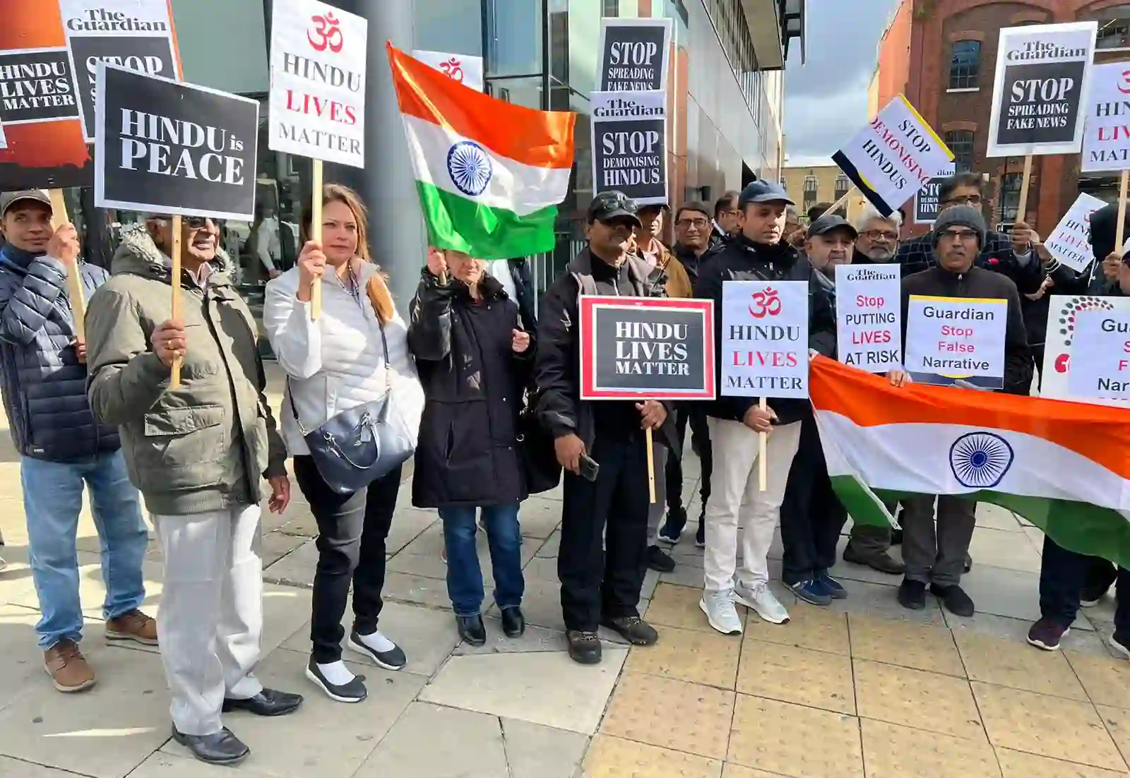 British Hindus protest against The Guardian’s coverage of Leicester incidents