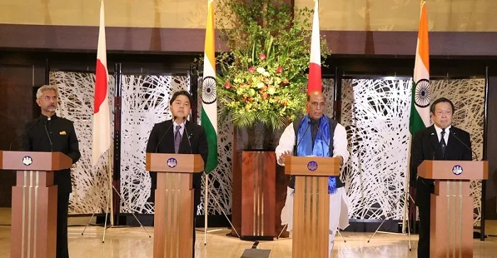 India and Japan hail ‘dramatic expansion’ in security and defence ties following 2+2 talks