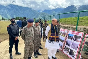 Defence Minister Rajnath Singh assesses army’s preparedness along the Chinese border in Arunachal