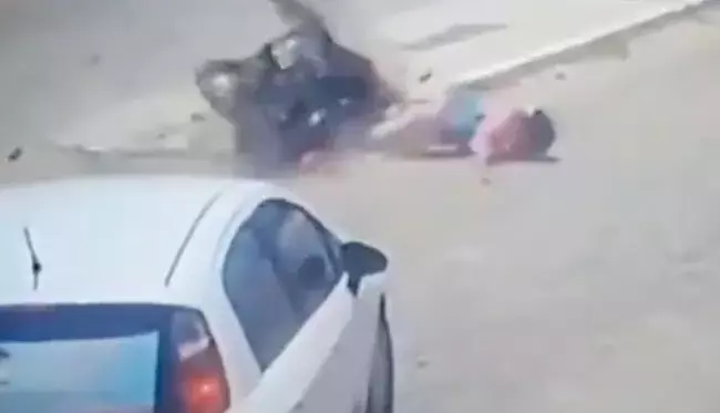Watch: Helmet gives biker two new lives within seconds in nasty crash on Delhi road  