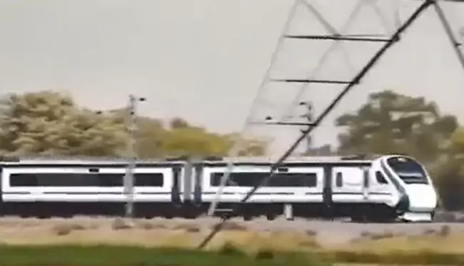 Video: Vande Bharat Express speeds at 180 km per hour, glass full of water stays stable