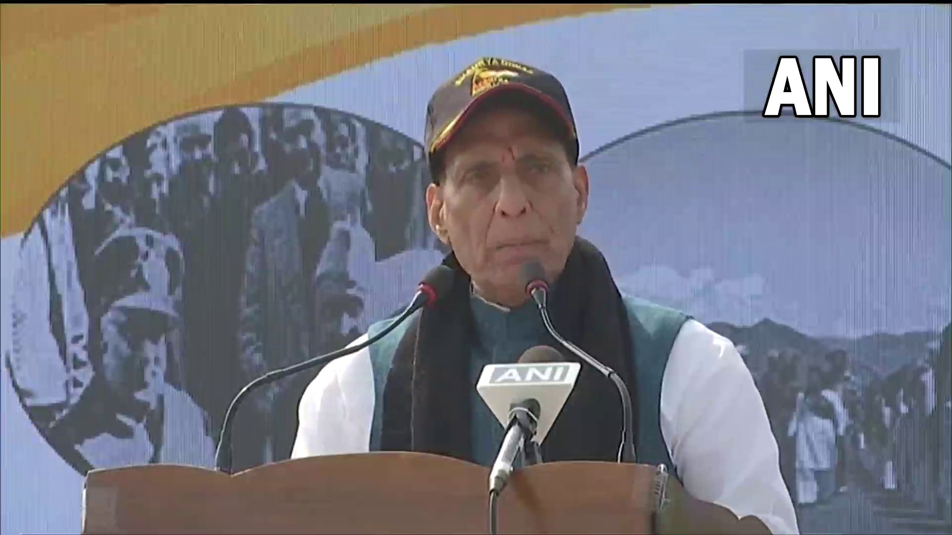 Rajnath in Budgam: India committed to 1994 resolution to reclaim PoK