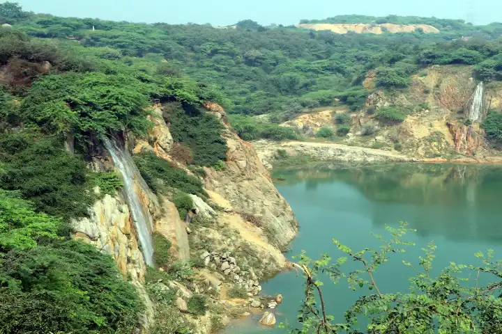 Delhi gets four new waterfalls in Asola Bhati Mines