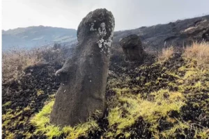 Easter Island’s iconic rock statues damaged in fire