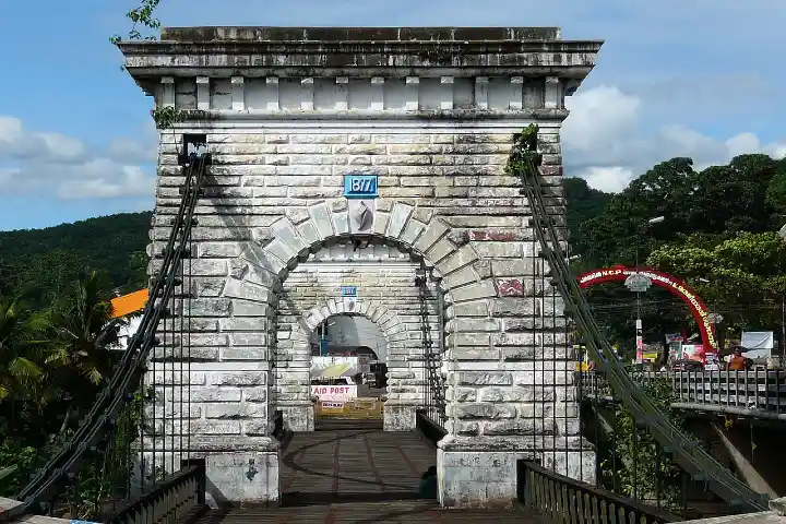 Punalur suspension bridge3