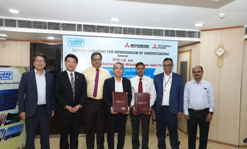 NTPC signs agreement with Mitsubishi for hydrogen co-firing at Auraiya power plant