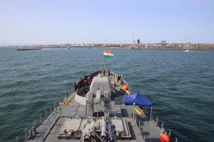 INS Tarkash leads India’s participation in multinational maritime exercise off South African coast