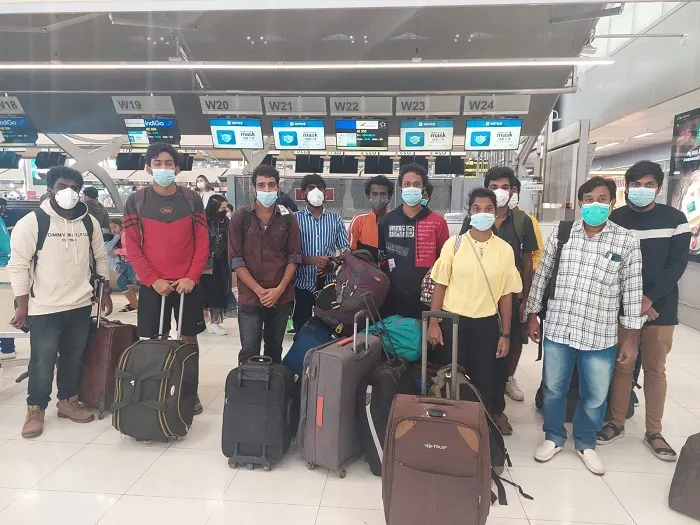 13 Indians trapped in fake job rackets in Myanmar and Thailand return home