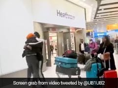 Watch: Spontaneous Bhangra at London’s Heathrow airport as one friend meets another