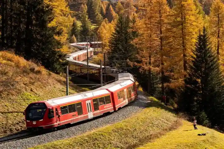 Longest Train In World in Swiss Alps2