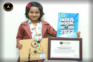 6-year-old girl in Nellore enters record books for writing words and numbers in reverse