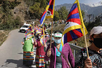 Tibetans in Dharamshala extend support to Chinese protestors