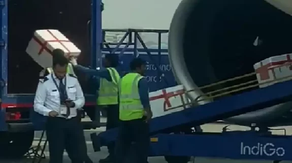 Viral Video: IndiGo staff’s rough handling of luggage unloaded from a plane