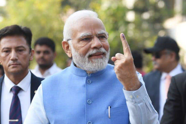 PM casts vote in Gujarat polls, thanks people for celebrating democracy