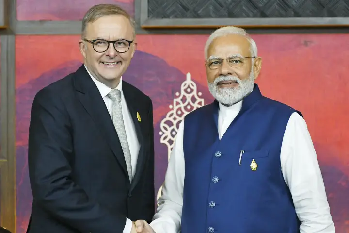Modi hails trade pact as “watershed moment’ in India-Australia ties