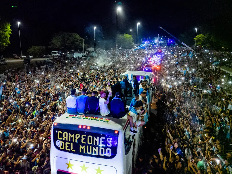 Messi and his men return home to heroes’ welcome after World Cup victory