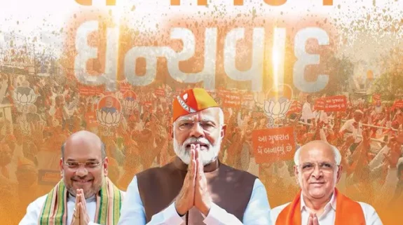 BJP storms back to power in Gujarat with massive record-breaking mandate