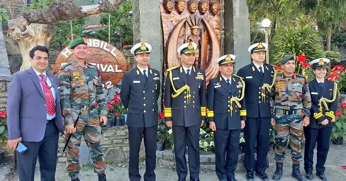 Indian Navy bonds with Nagaland youth during Hornbill Festival