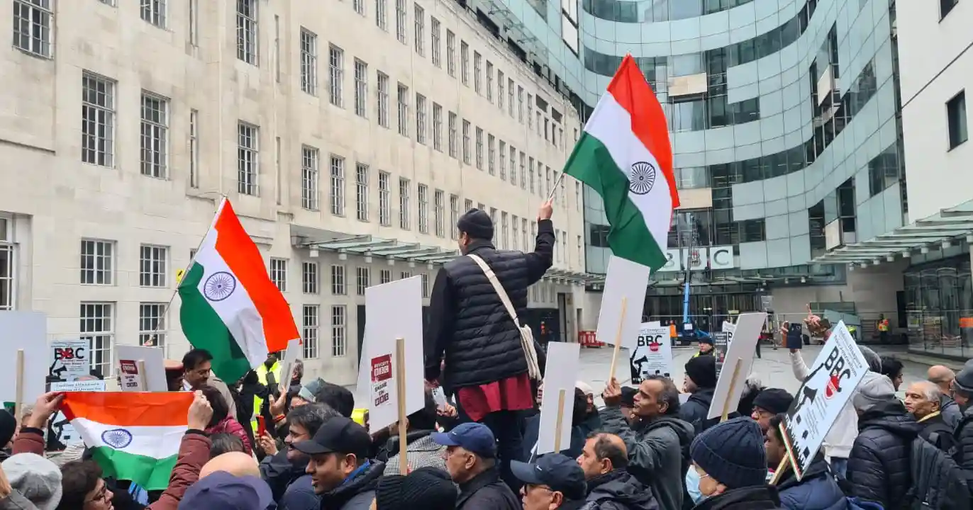 Indian diaspora protests against BBC in five UK cities