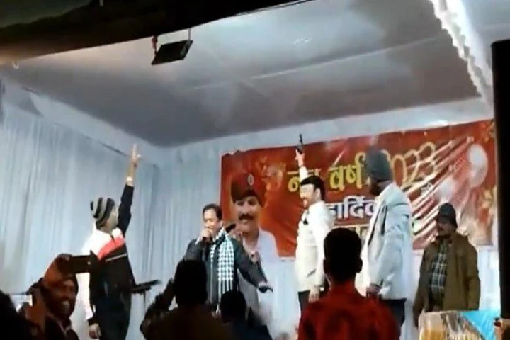 Viral Video: Congress MLA fires pistol in air as he dances to ‘Main Hoon Don’  