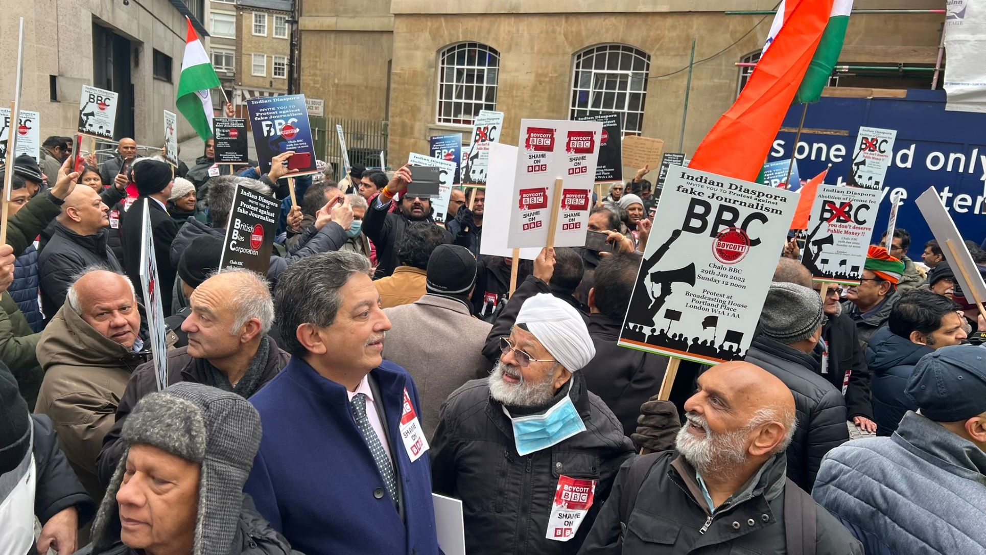 Watch: British-Indians protest against BBC documentary in key UK cities 