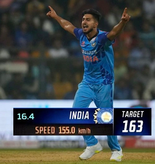Video: Umran Malik clocks 155 kmph as India wins thriller against Sri Lanka