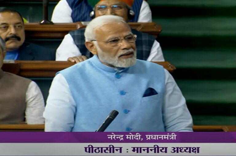 PM Modi decimates Opposition in Parliament