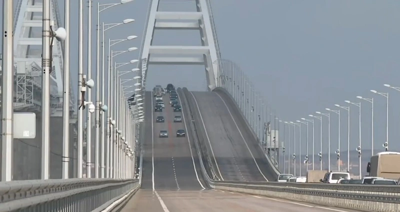 Watch: Russia reopens collapsed Crimean bridge hours before first anniversary of conflict with Ukraine