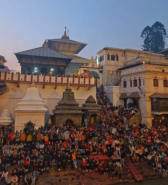Watch: Thousands throng Nepal’s Pashupatinath temple during Mahashivaratri celebrations