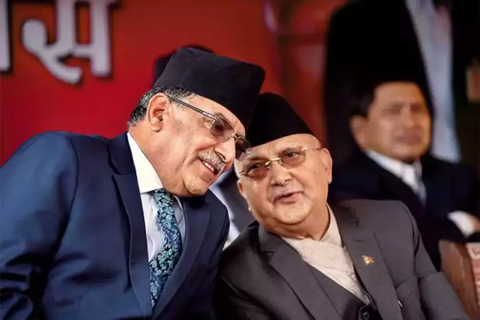 Fate of Prachanda-led government hangs in balance as rift with Oli widens