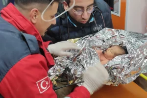10-day-old baby, mother rescued after 4 days under rubble in Turkey earthquake