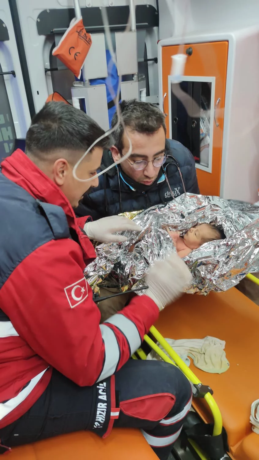 10-day-old baby, mother rescued after 4 days under rubble in Turkey earthquake