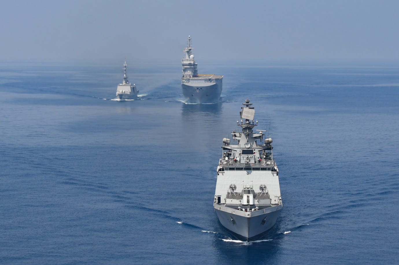 Indian, French warships carry out joint drills in Arabian Sea