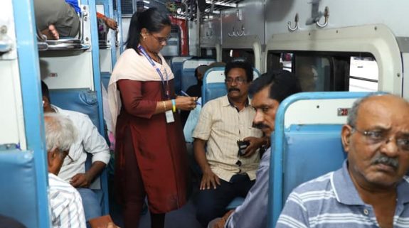 Southern Railway’s Rosaline Mary becomes first woman ticket checker to collect  Rs.1 crore as fine