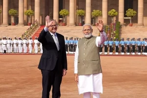 Watch: Albanese receives ceremonial welcome in Delhi, to hold Leaders’ Summit with PM Modi