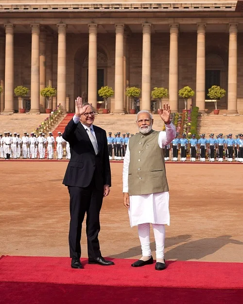 Watch: Albanese receives ceremonial welcome in Delhi, to hold Leaders’ Summit with PM Modi