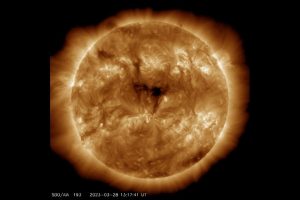 US issues alert as huge hole in Sun likely to trigger geomagnetic storm on Earth