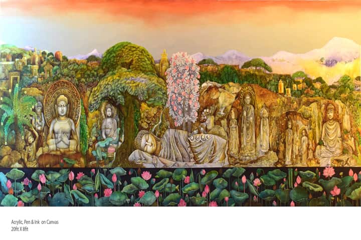 Odisha artist’s solo show brings riot of colours to the Capital