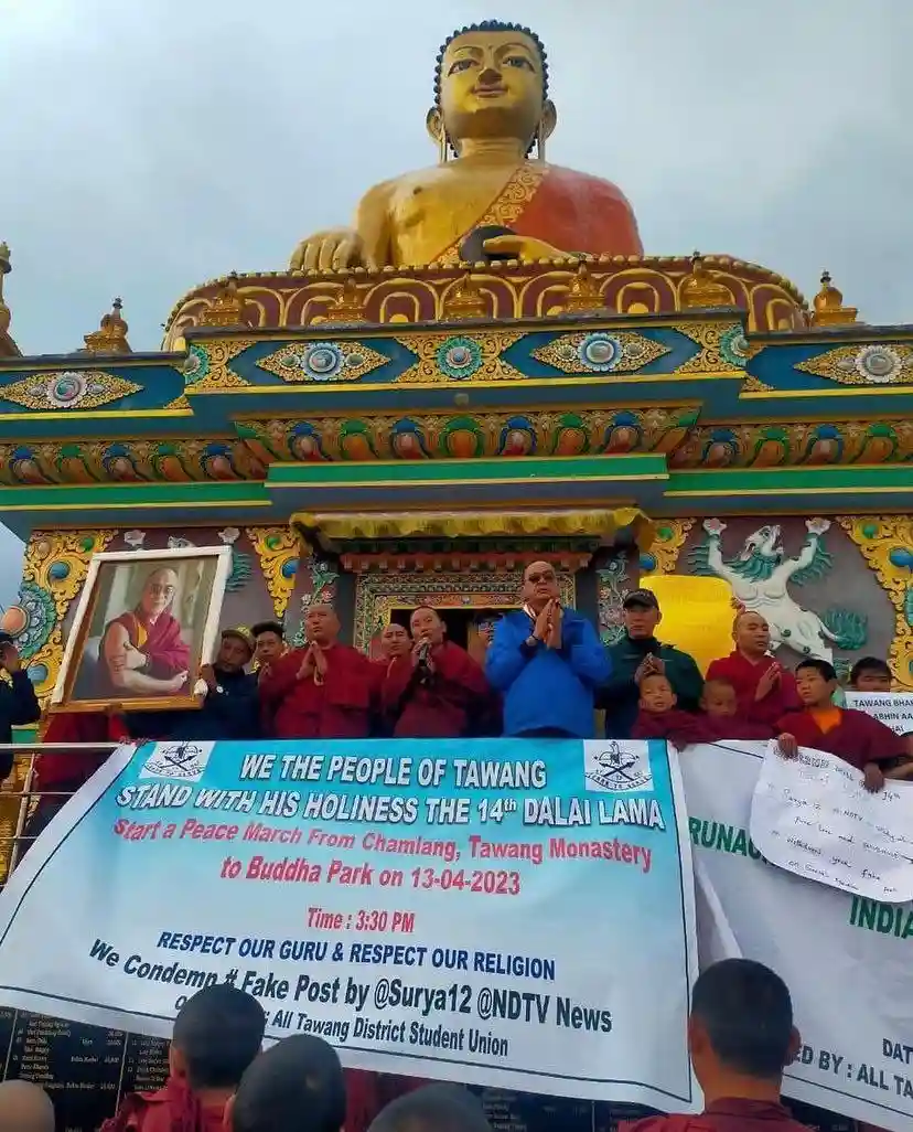Ladakhis pour out into streets in support of Dalai Lama after controversy
