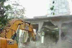 Bulldozers rolled out to demolish illegal structures at Indore temple after 36 deaths
