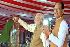 Watch: PM flags off Madhya Pradesh’s 1st Vande Bharat Express from jam packed Bhopal station