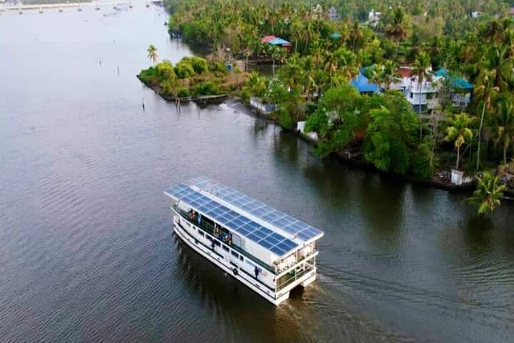 Kerala launches solar-powered tourist ship