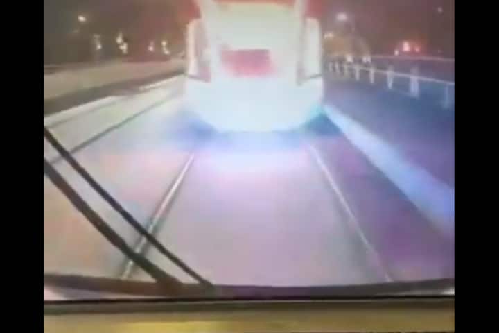 Caught on Camera: Train driver busy on smartphone crashes into another train on same track